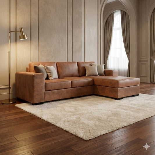 NZ Made Evoque 3 Seater with Chaise Corner Sofa