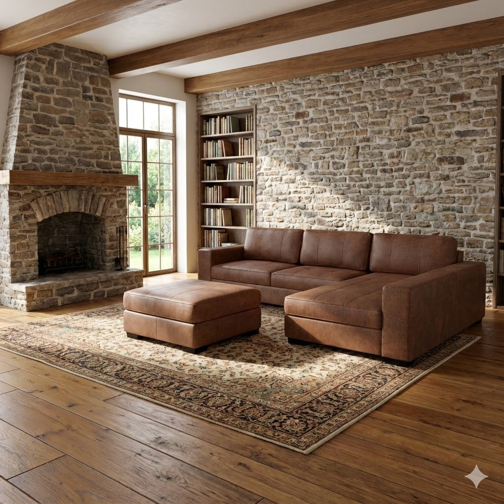 NZ Made Evoque Long-Arm with Chaise Corner Sofa