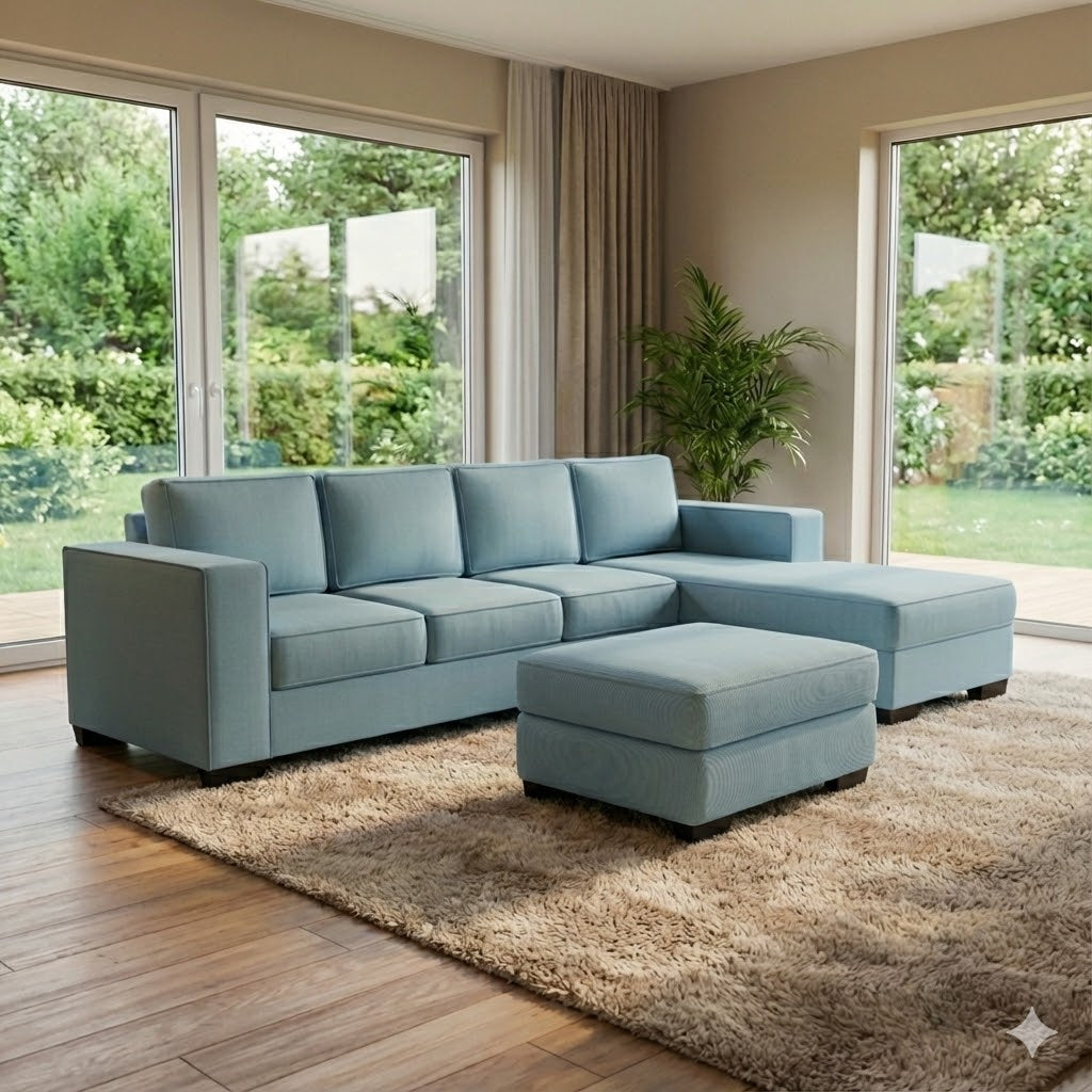 Kiwi Comfort NZ Made 4-Seater Corner Sofa with Chaise