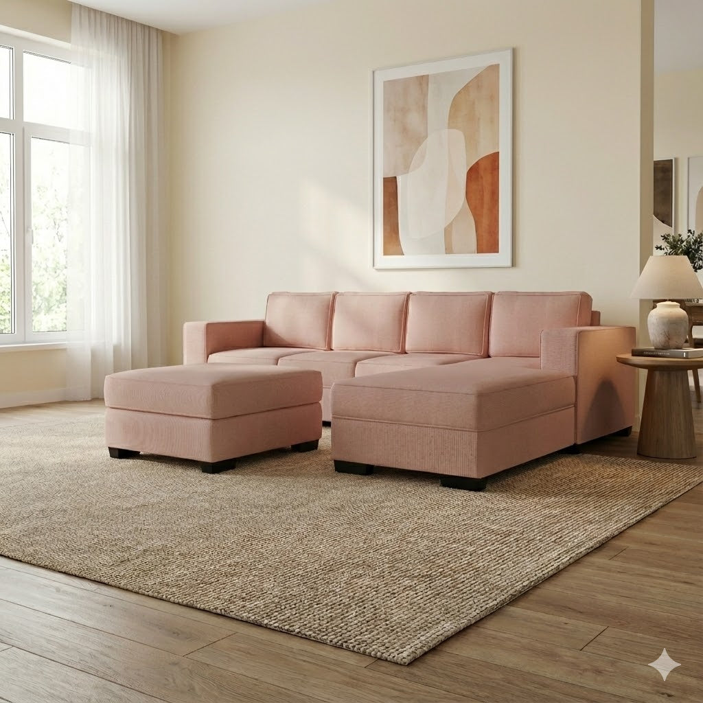 Kiwi Comfort NZ Made 4-Seater Corner Sofa with Chaise