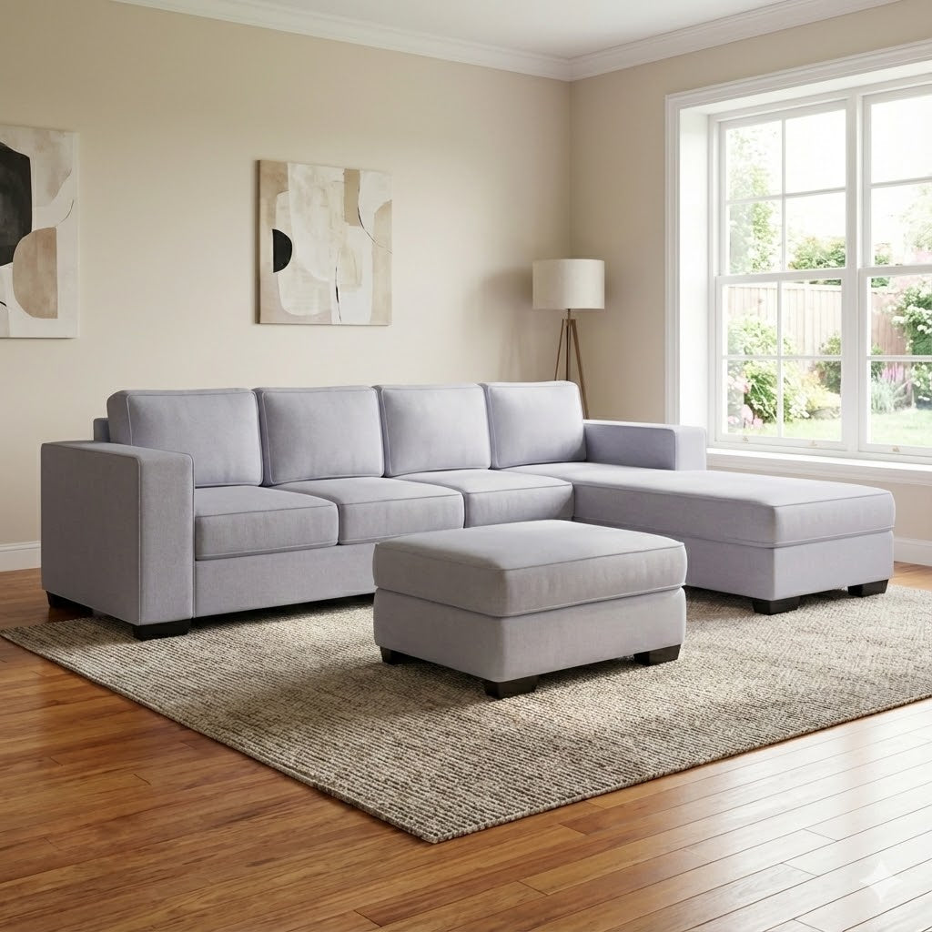 Kiwi Comfort NZ Made 4-Seater Corner Sofa with Chaise