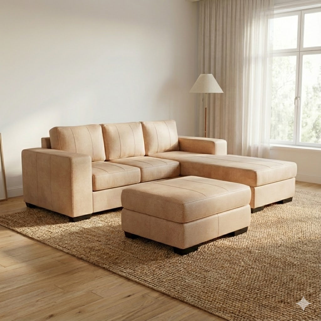 NZ Made Evoque 3 Seater with Chaise Corner Sofa - Image 19 | Furniture World NZ