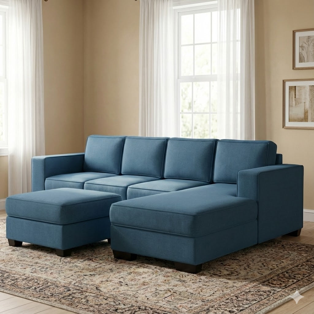 Kiwi Comfort NZ Made 4-Seater Corner Sofa with Chaise