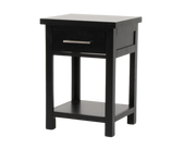 Champion 1 Drw Bedside Black