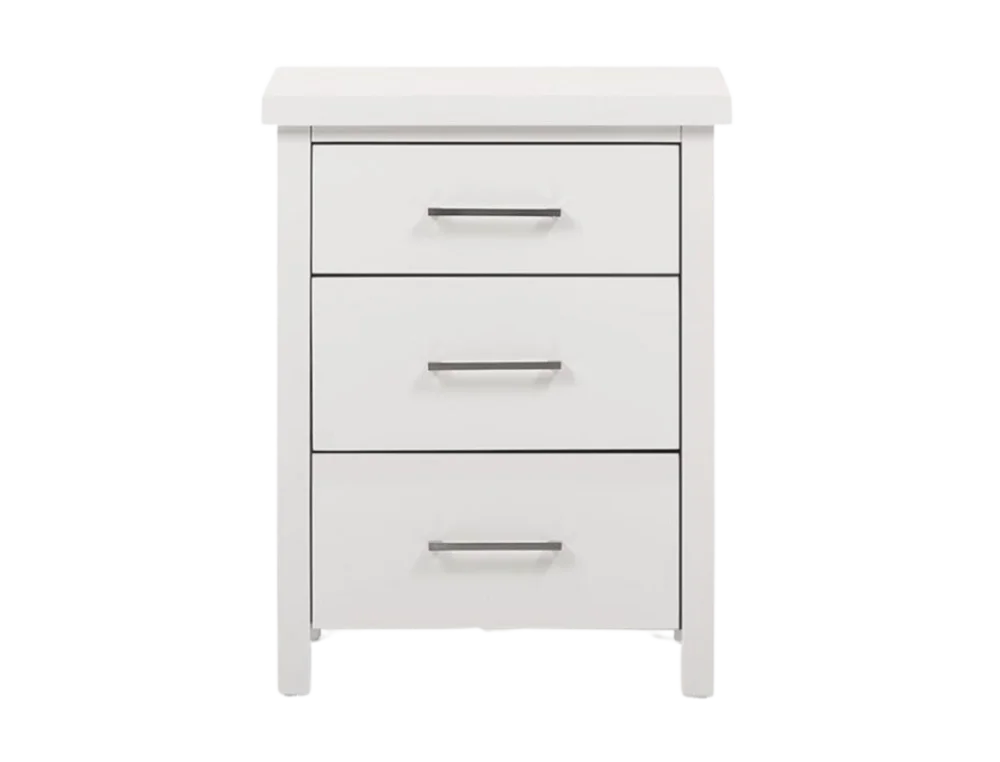 Champion 3 Drw Bedside White