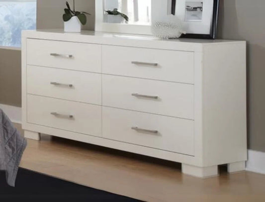 Champion 6 Drw Dresser / Mirror White