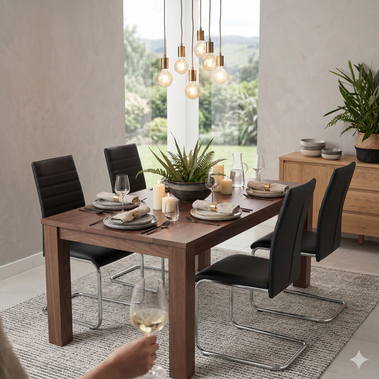 Clarity Dining Chairs Set of 4 Black