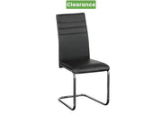 Clarity Dining Chairs Set of 4 Black | Furniture World Auckland