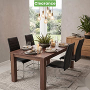 Clarity Dining Chairs Set of 4 Black