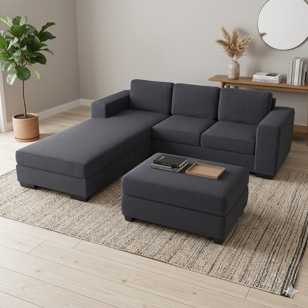 NZ Made CloudNine 3 Seater with Chaise Corner Sofa - Image 5 | Furniture World NZ