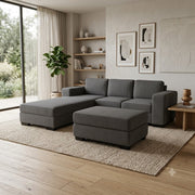 NZ Made CloudNine 3 Seater Corner Sofa With Reversible Chaise