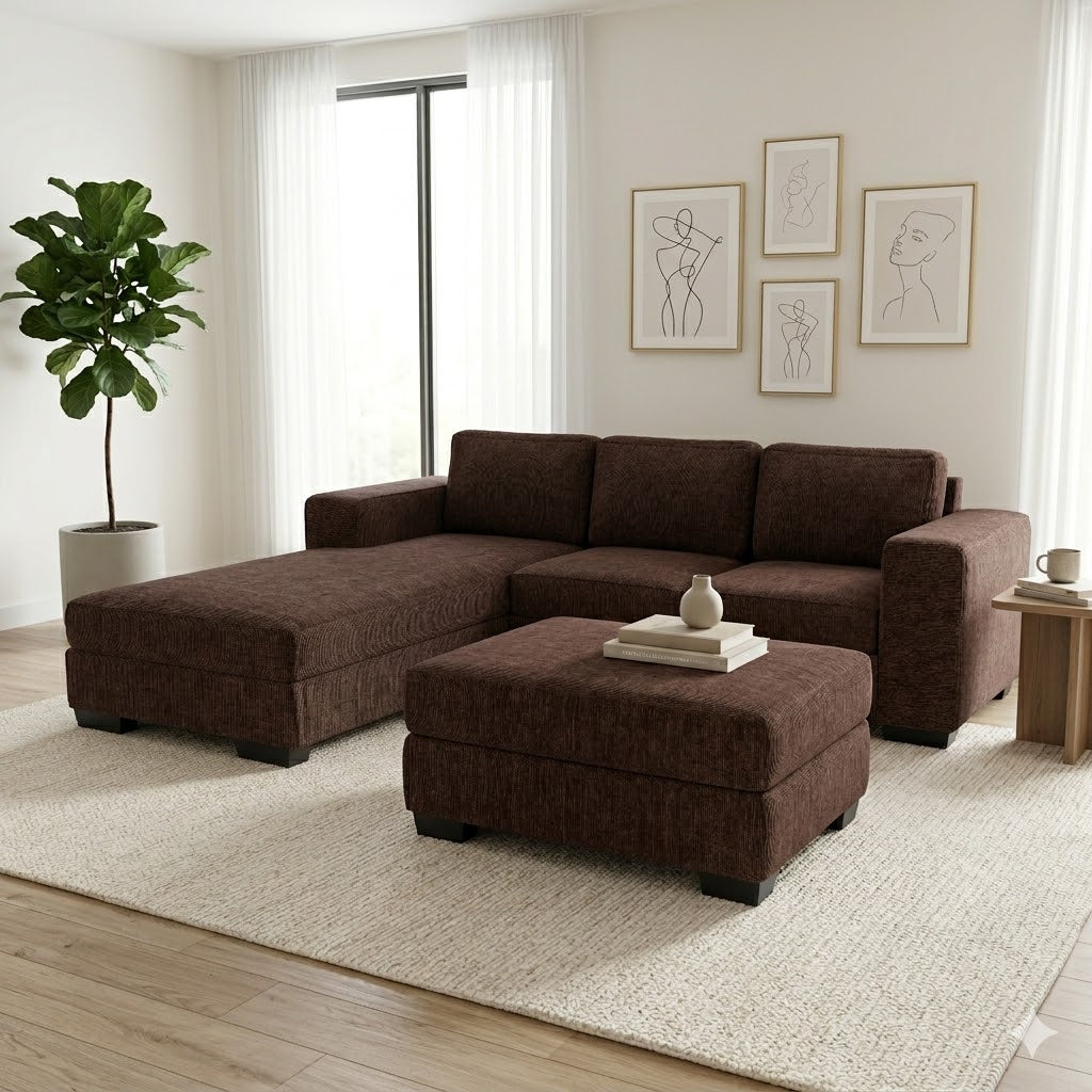 NZ Made CloudNine 3 Seater with Chaise Corner Sofa - Image 8 | Furniture World NZ