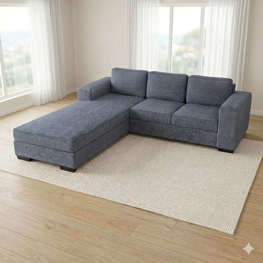 NZ Made CloudNine 3 Seater with Chaise Corner Sofa | Furniture World Auckland