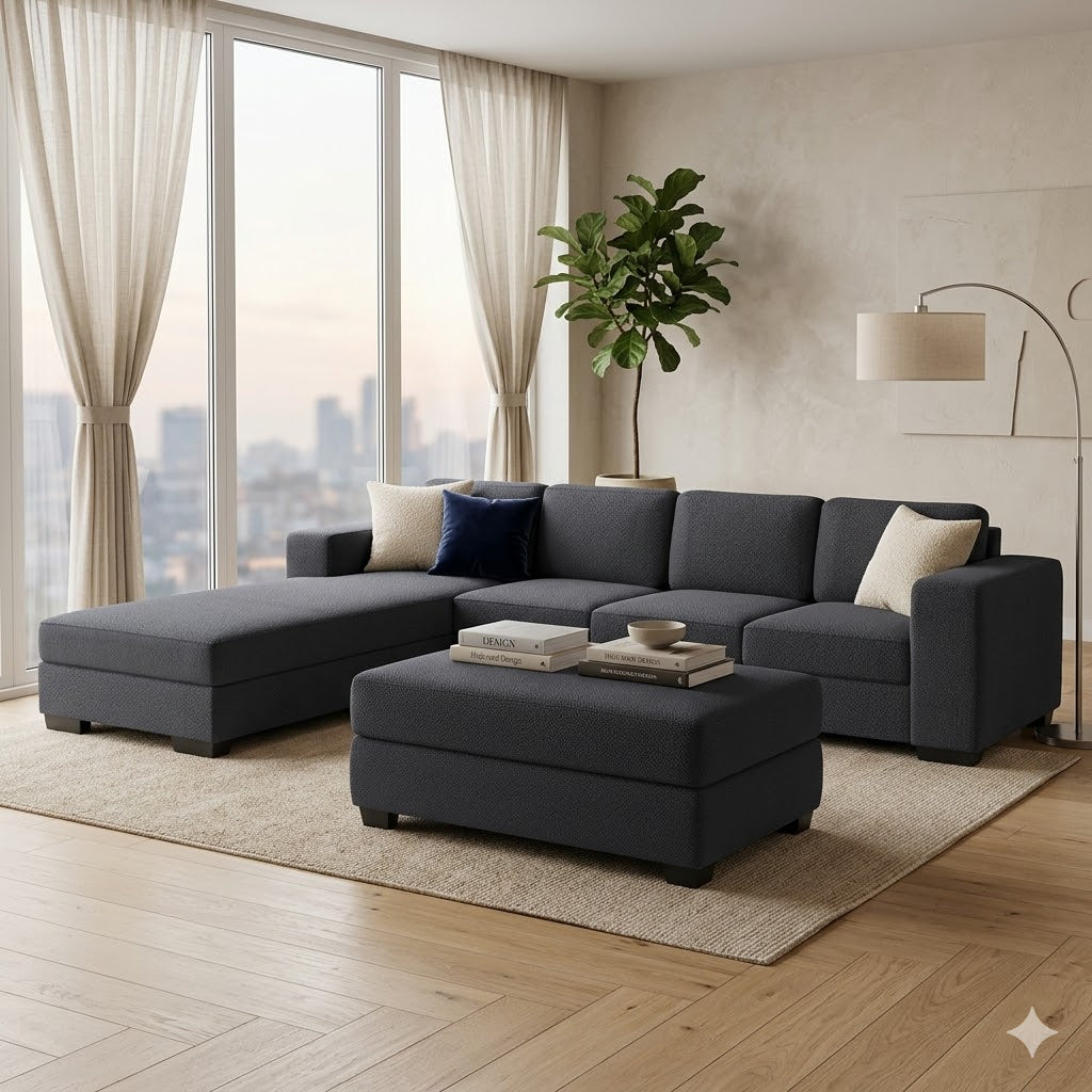 NZ Made CloudNine 4 Seater with Chaise Corner Sofa - Image 5 | Furniture World NZ