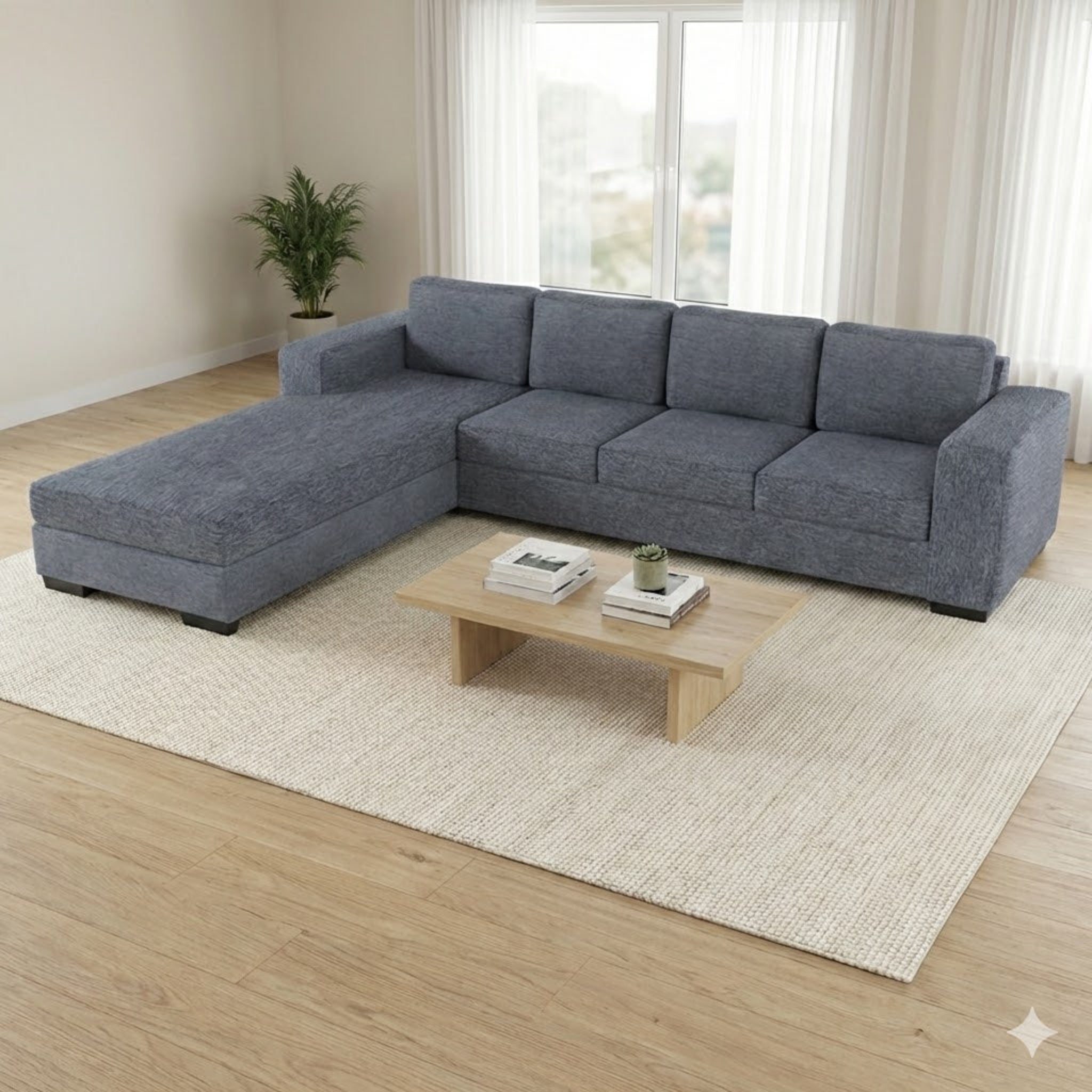 NZ Made CloudNine 4 Seater with Chaise Corner Sofa | Furniture World Auckland