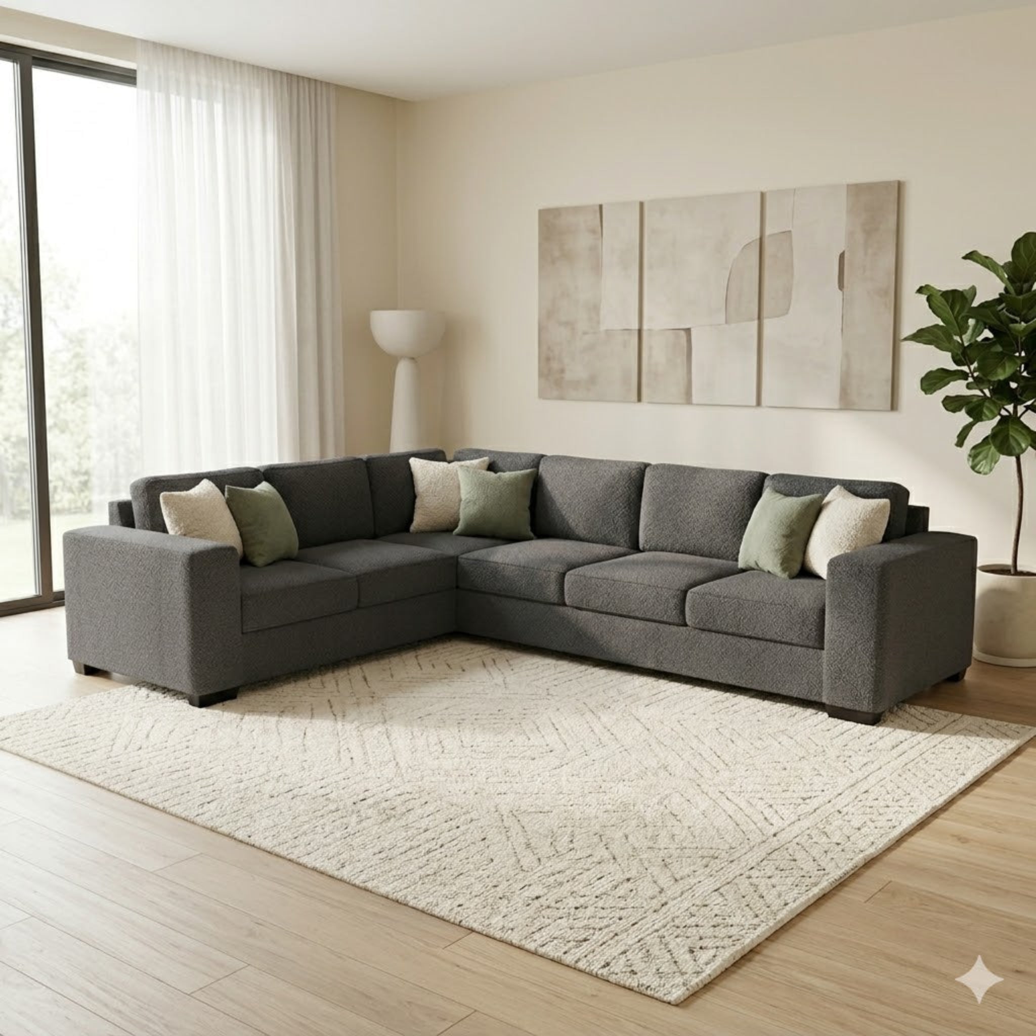 NZ Made CloudNine 6 Seater Corner Sofa