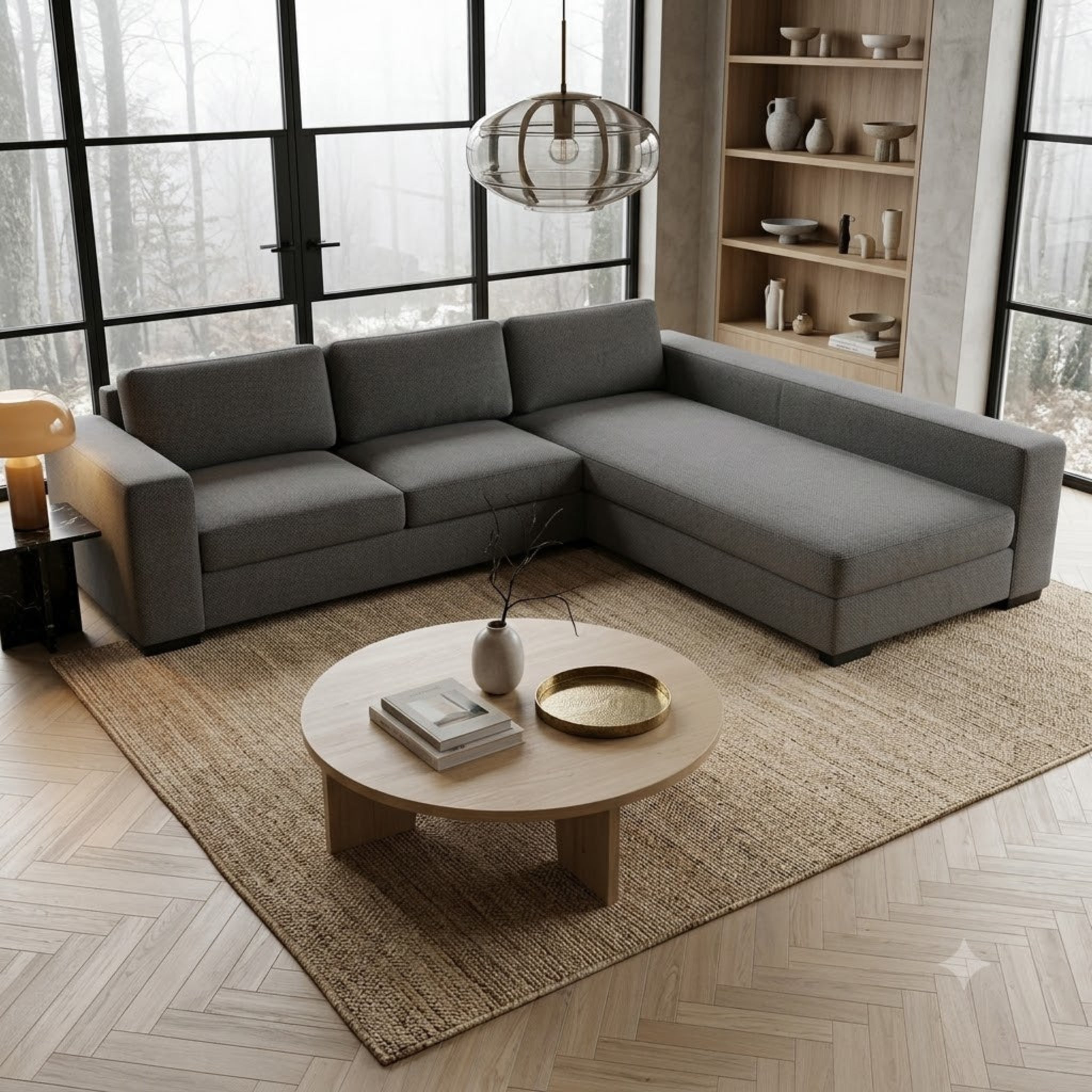 NZ Made CloudNine Long-Arm with Chaise Corner Sofa