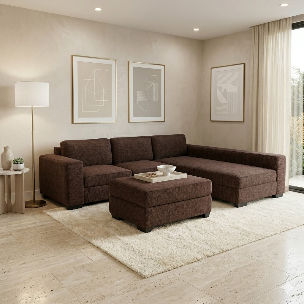NZ Made CloudNine Long-Arm with Chaise Corner Sofa - Image 6 | Furniture World NZ