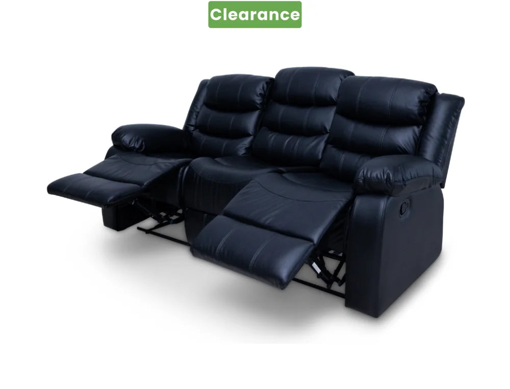 Cozycrown 3Rr Recliner With Cup Holder Black- Pre-Order