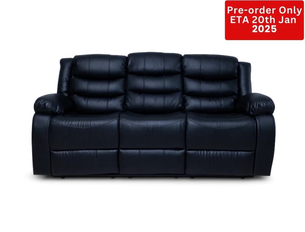 Cozycrown 3Rr Recliner With Cup Holder Black- Pre-Order