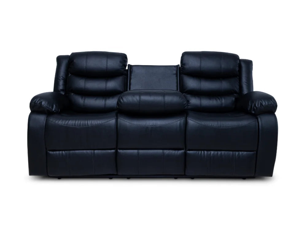 Cozycrown 3Rr Recliner With Cup Holder Black- Pre-Order