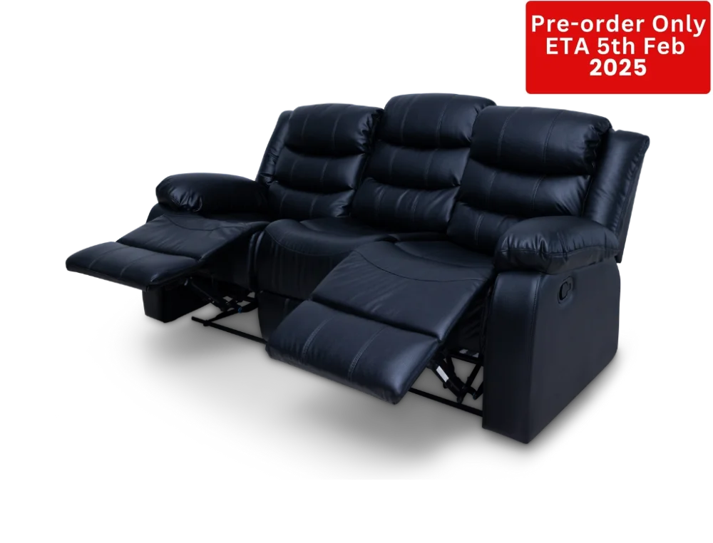 Cozycrown 3Rr Recliner With Cup Holder Black- Pre-Order