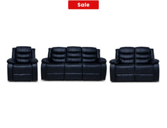 CozyCrown Recliner Suite Collection Black