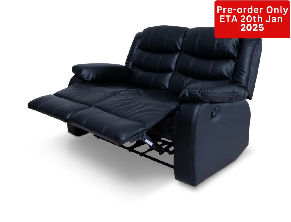 Cozycrown Recliner Suite Collection Black Pre- Order Only 2 Seater