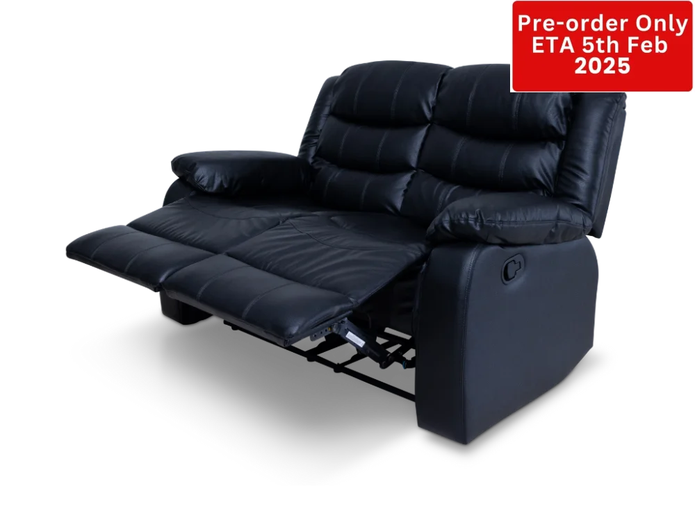 Cozycrown Recliner Suite Collection Black Pre- Order Only 2 Seater