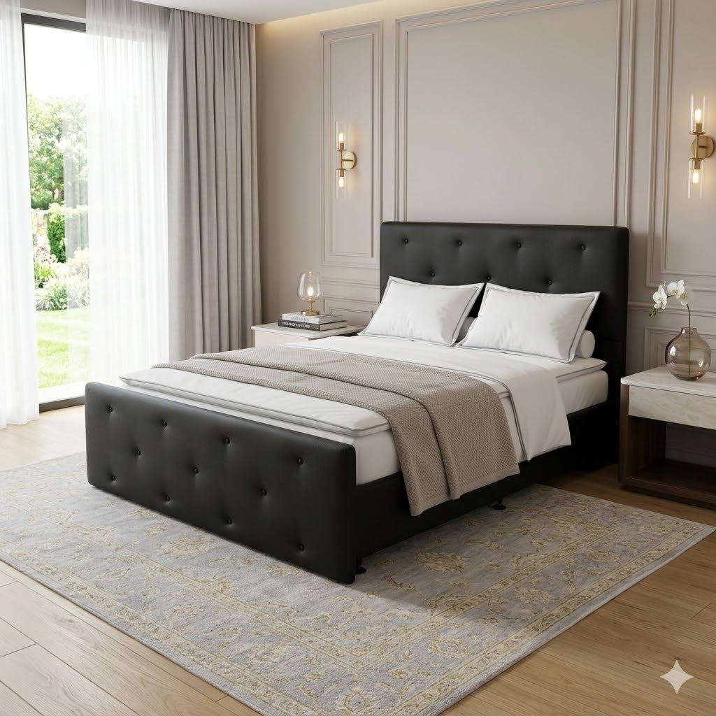 NZ Made Crown Bed Frame With Drawers