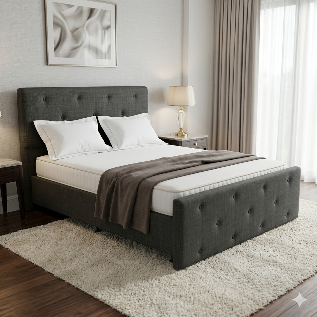 NZ Made Crown Bed Frame With Drawers