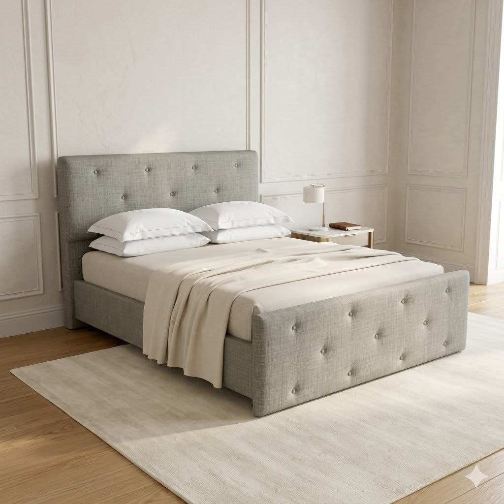 NZ Made Crown Bed Frame With Drawers