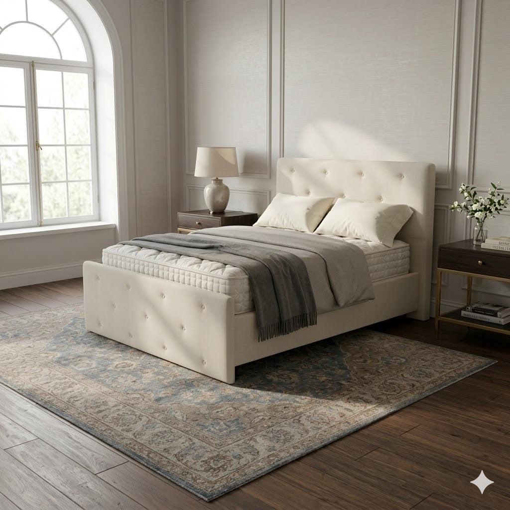 NZ Made Crown Bed Frame With Drawers