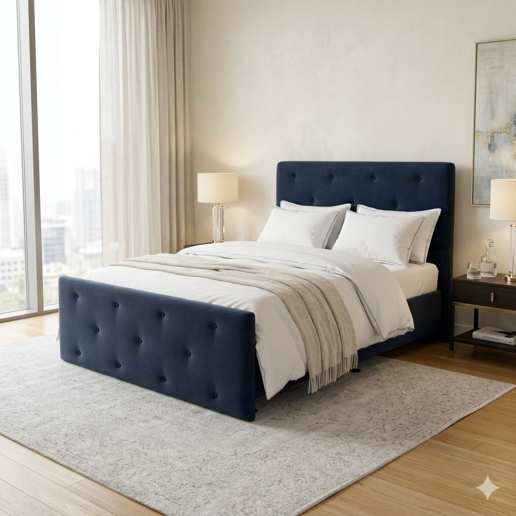 NZ Made Crown Bed Frame With Drawers