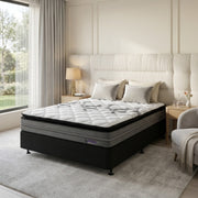 NZ Made Eco Bed Base + Omega Medium Pillowtop Mattress
