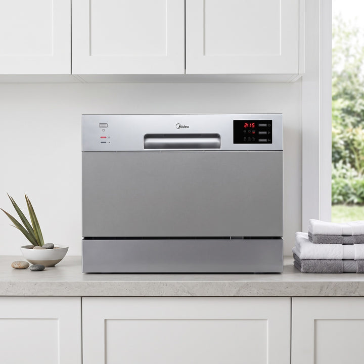 Midea 6 Place Benchtop Dishwasher JHDW6TT lifestyle