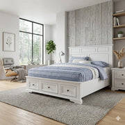 Luxa Hardwood 3 Drawer NZ King Bed – White | Furniture World NZ