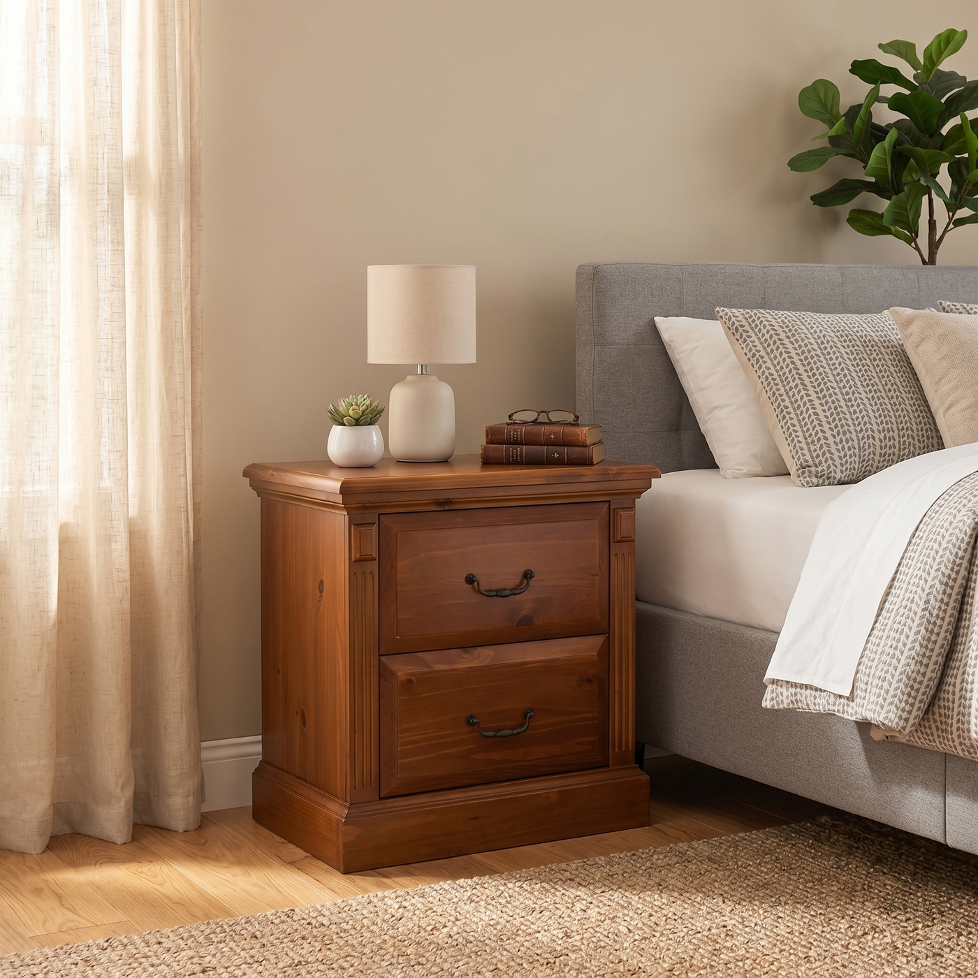 Serena 2 Drw Bedside - lifestyle