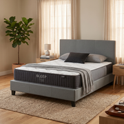 Sleeptime Bed Frame Linen Grey +  SleepTime X-Firm Mattress Queen - lifestyle