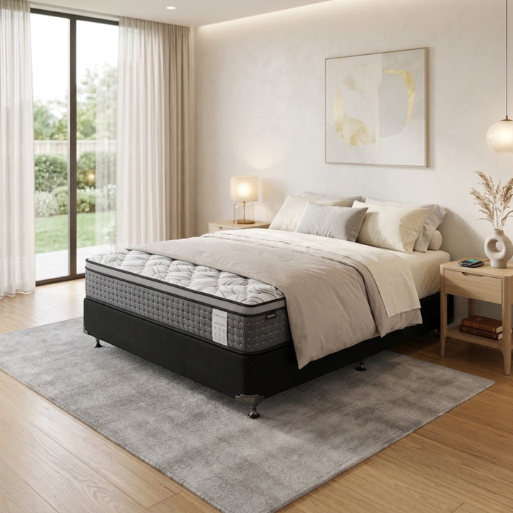 NZ Made Eco Bed Base + Pegasus Medium Mattress
