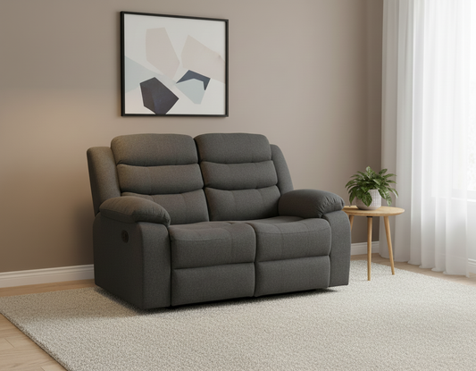 Lush Recliner 2 Seater Linen Dark Grey- Pre-Order Only