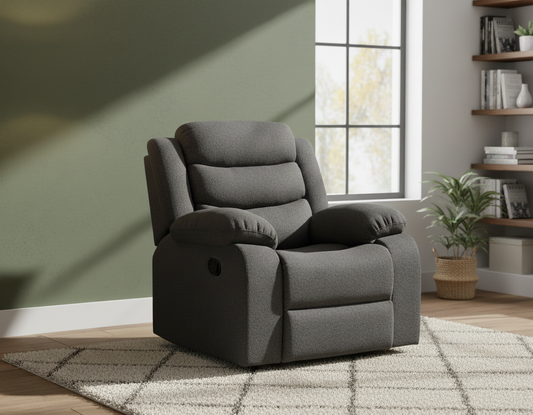 Lush Recliner Chair Linen Dark Grey - Pre-Order Only