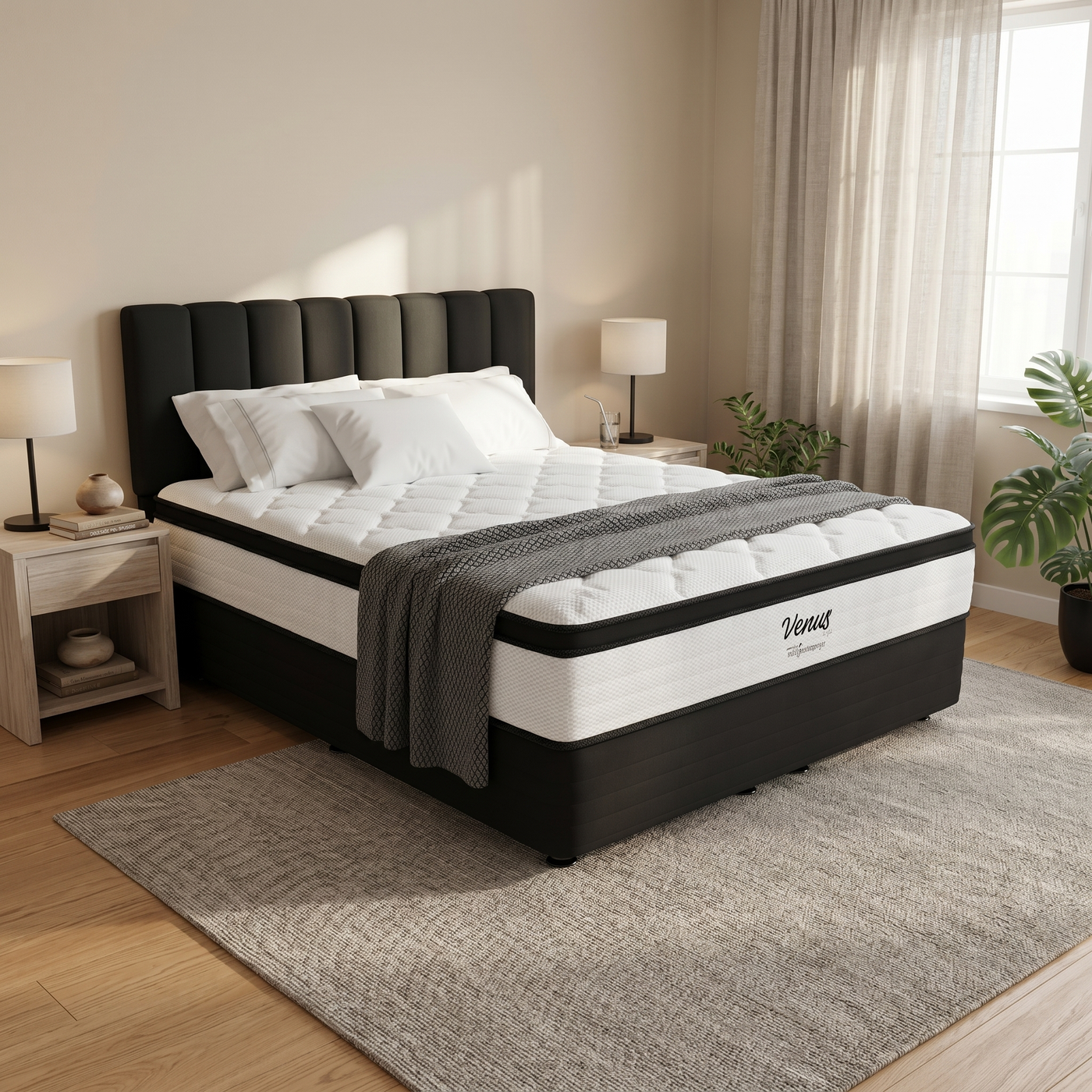 NZ Made Eco Bed Base+ Venus Plush Mattress - lifestyle