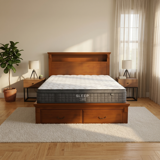 Serena Bed Frame + SleepTime Ultra Mattress - lifestyle