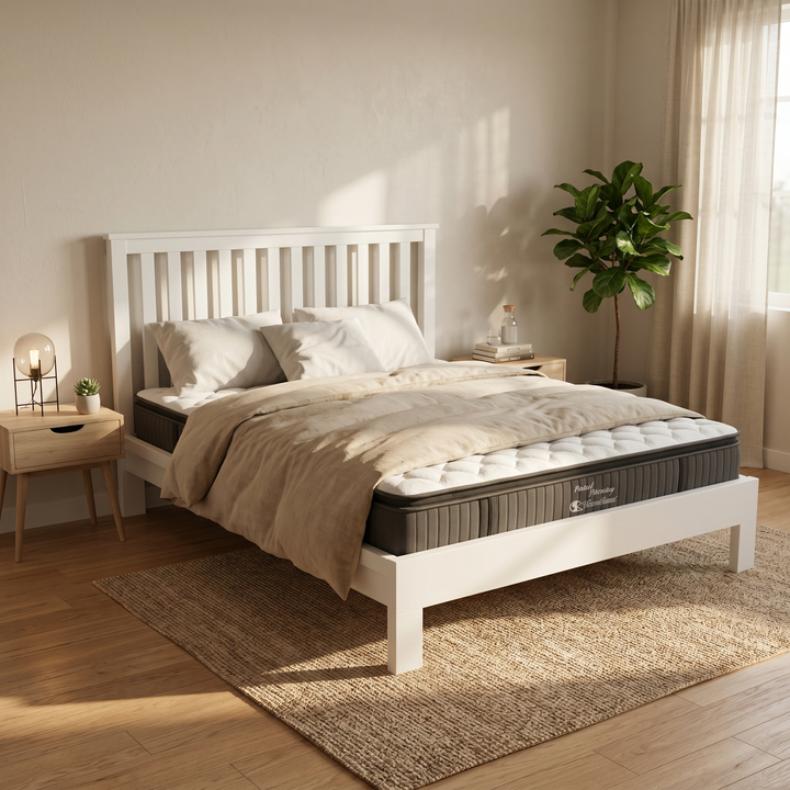 Nestheaven Bed Frame +Sleeptime Pocket Pillow Top Mattress - lifestyle