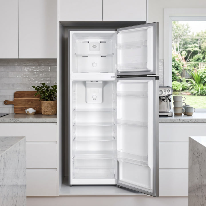 Imprasio 247L Top Mount Fridge Freezer Stainless Steel lifestyle
