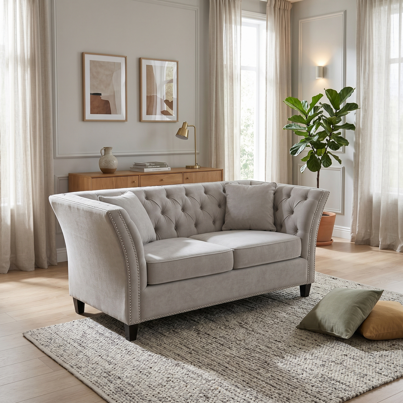 Spacious 2 Seater Sofa - lifestyle