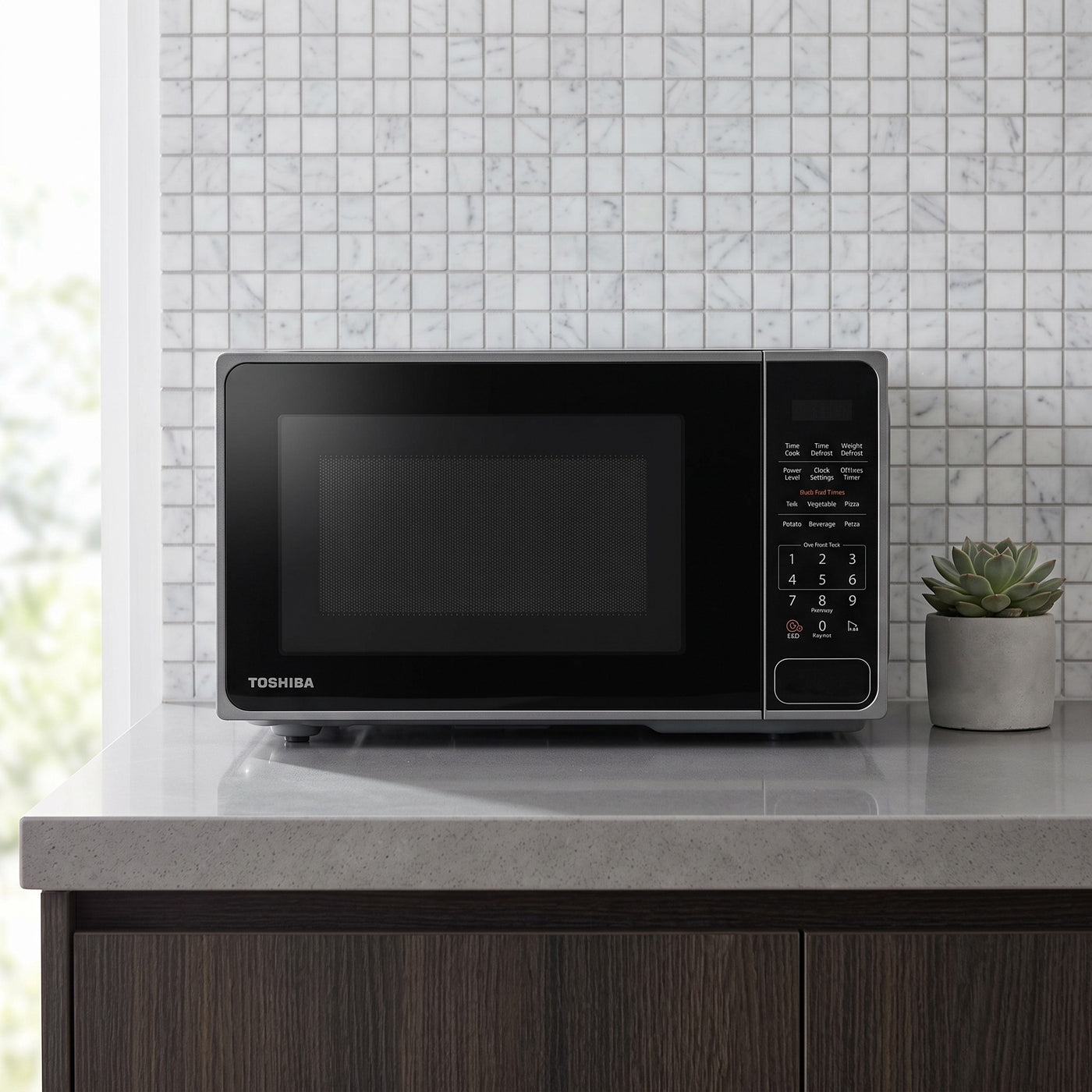 Toshiba 20L microwave Black ss lifestyle