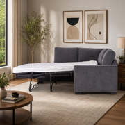 LYRA 3STR/SOFA BED With CHAISE (RHF/LHF)-DARK GREY(2PC)