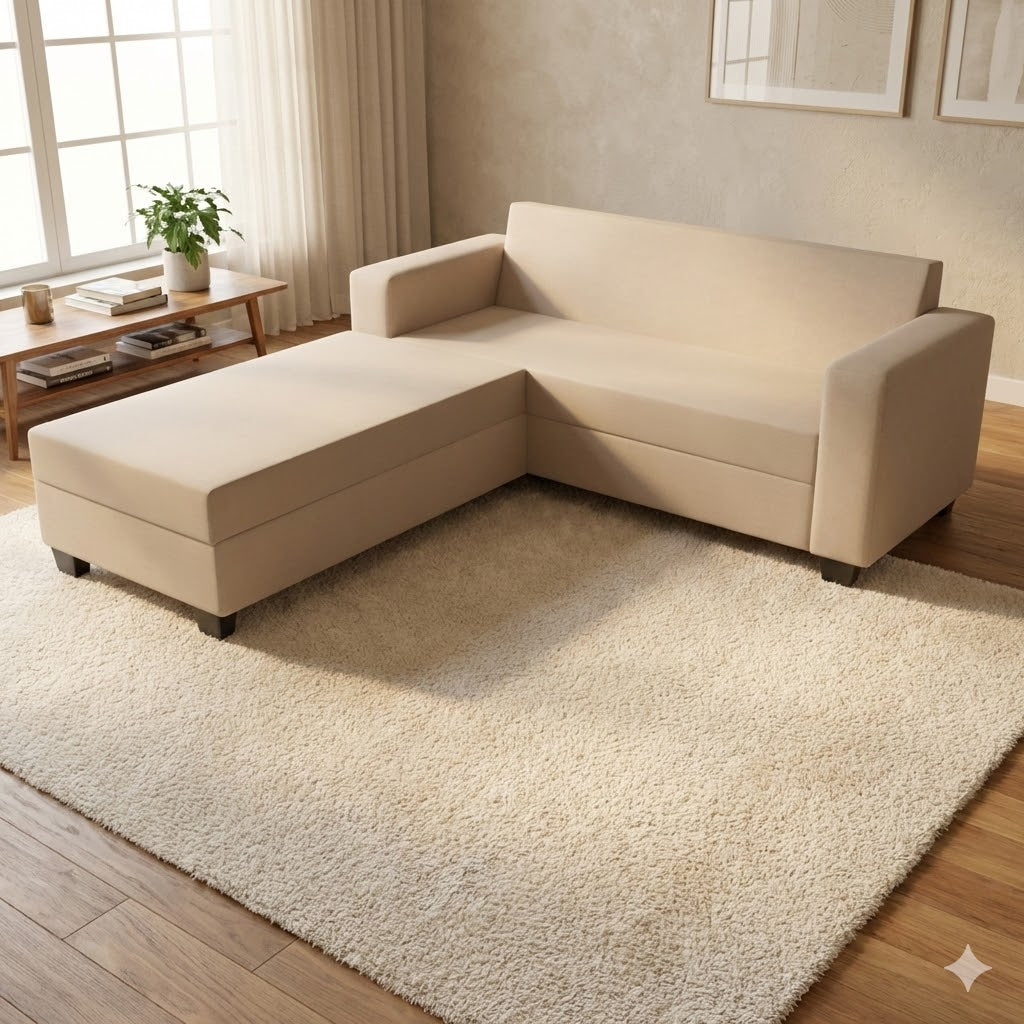 NZ Made Eco 3 Seater with Chaise Corner Sofa